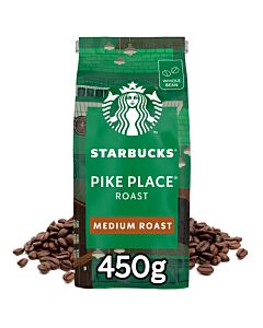 Pike Place Roast coffee beans from Starbucks 
