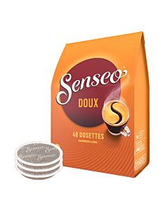 Senseo Doux 40 package and pods for Senseo
