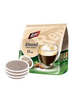 Café René Almond package and pods for Senseo
