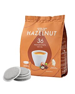 Kaffekapslen Hazelnut 36 package and pods for Senseo
