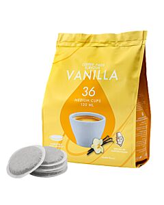 Kaffekapslen Vanilla 36 package and pods for Senseo
